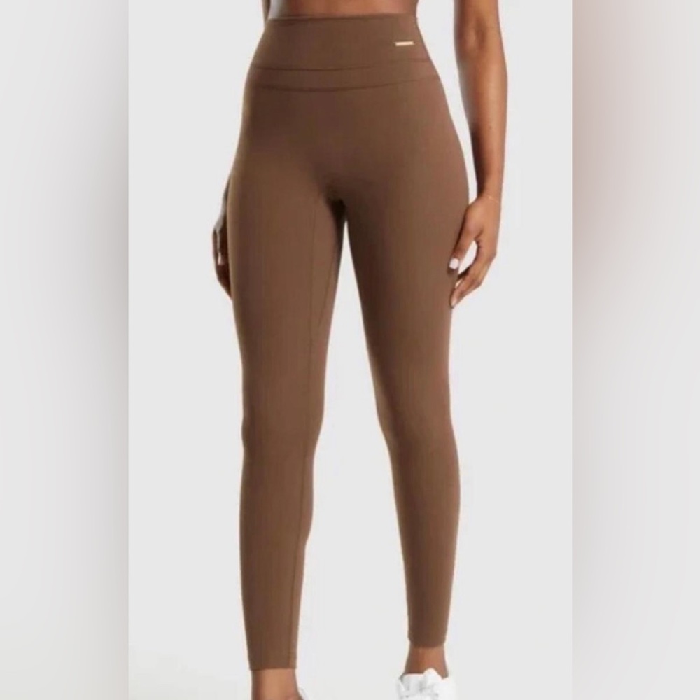Gymshark x Whitney Simmons brown leggings